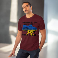 Ukraine Støtte T-shirt - Vinrød