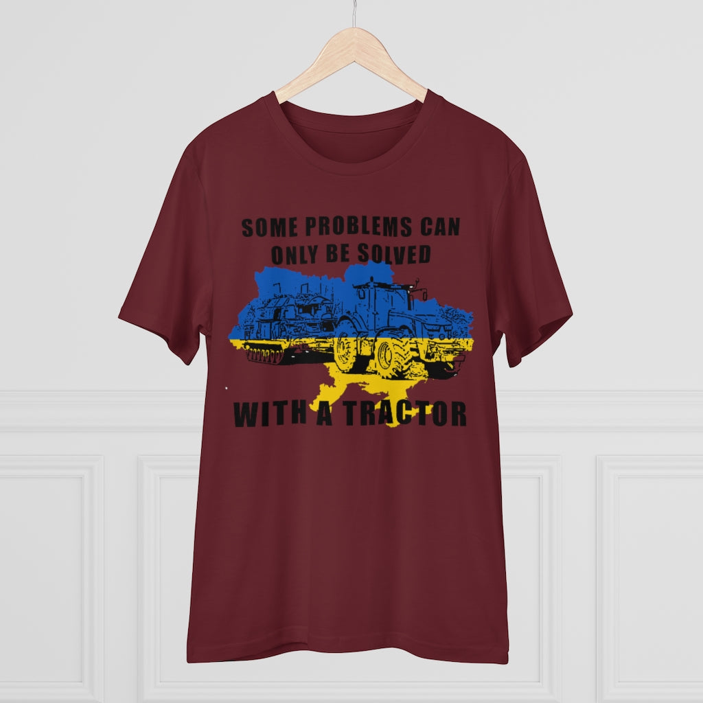 Ukraine Støtte T-shirt - Vinrød