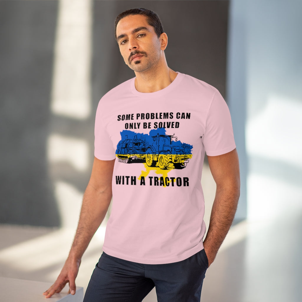 Ukraine Støtte T-shirt - Lyserød