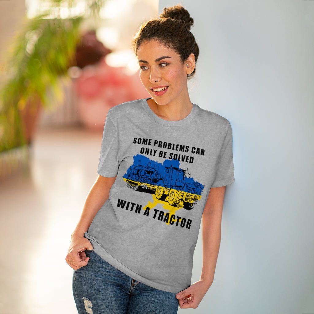 Ukraine Støtte T-shirt - Grå