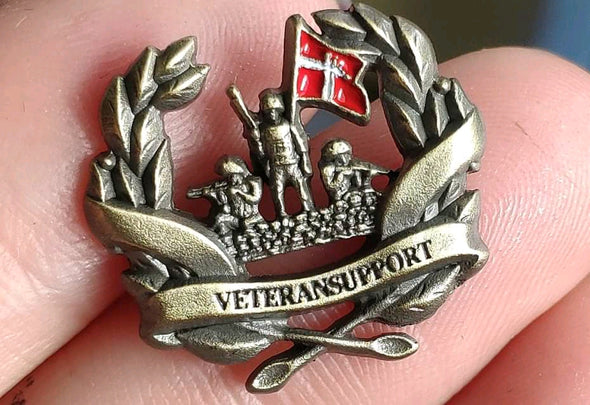 Støttemærke Veteransupport.dk