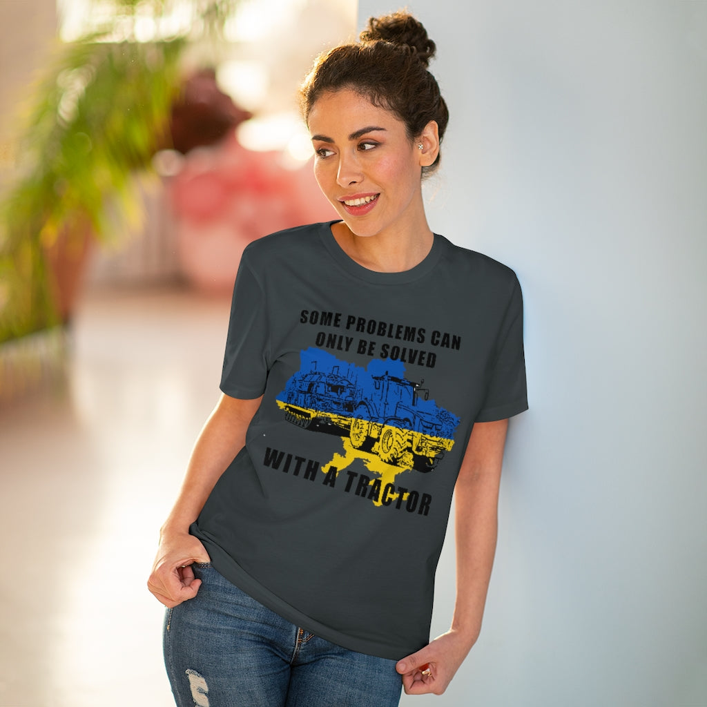 Ukraine Støtte T-shirt - Mørkegrå