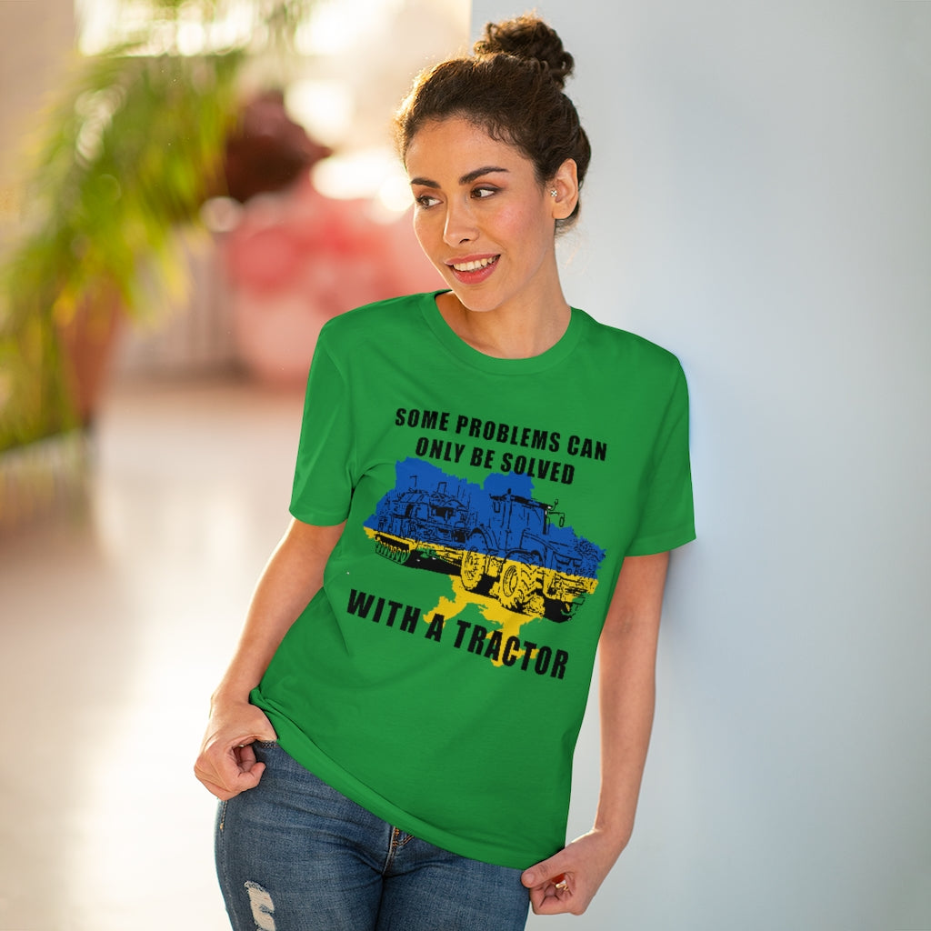 Ukraine Støtte T-shirt - Lys Grøn